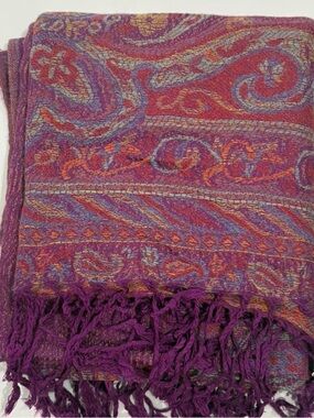 New | Limited Edition: Wild Berry Pastel Multicolor Pashmina Shawl